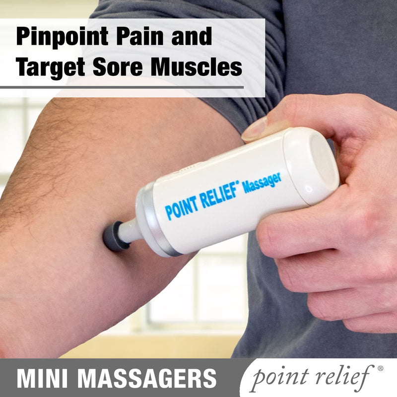 Point Relief 14-1050 Mini Massager for Handheld Targeted Massage Therapy Relieve Muscle Pain Standard