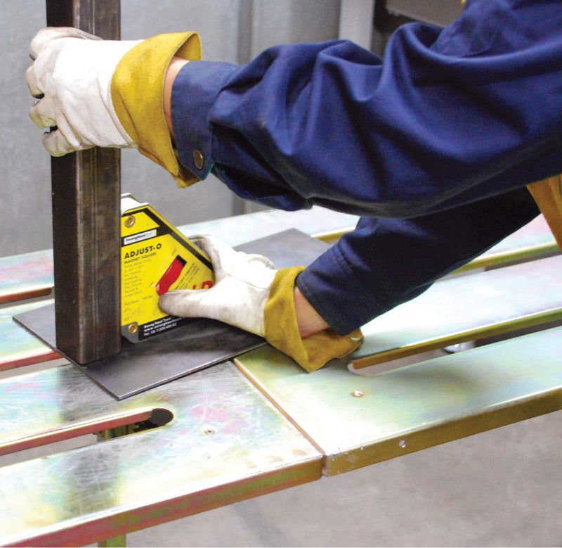Strong Hand Tools MSA46-HD Adjust-O Heavy Duty Magnet Square, On/Off Switches, 65 lbs Pull Force, 4-3/8" Length, 3-3/4" Width, 1-1/8" Height