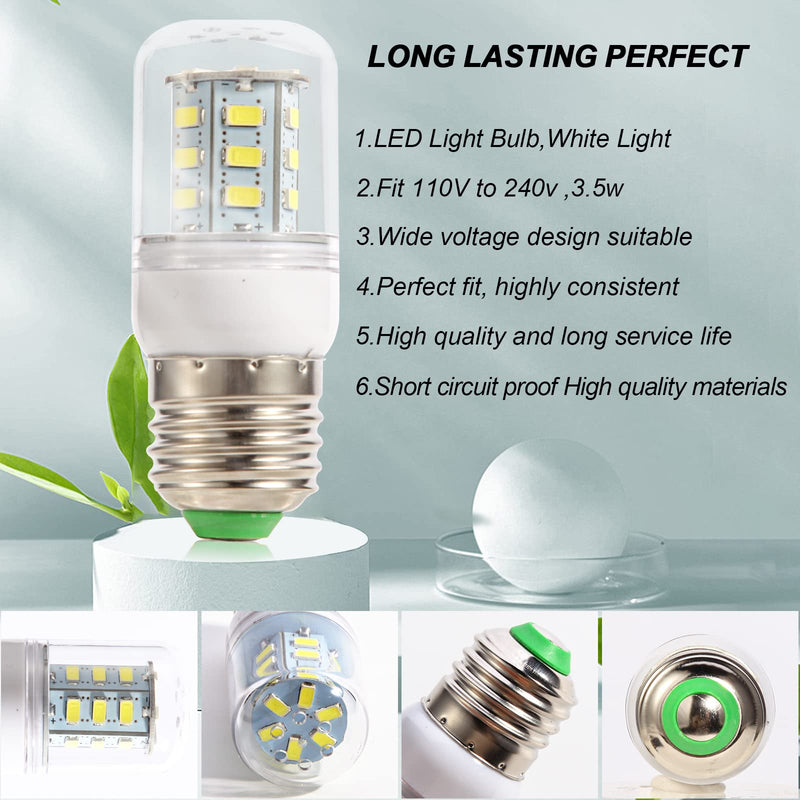 Kscjdg KEI D34l Frigidaire Refrigerator Light Bulb - for 5304511738 Light Bulb Frigidaire Refrigerator Parts PS12364857 AP6278388 -(110V-240V 3.5W)-1Pack 1