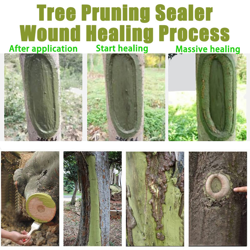 Tree Wound Sealer, Tree Pruning Sealer, Tree Grafting Supplies, Tree Wound Sealer Healing Paste, Bonsai Cut Paste, Pruning Sealer And Tree Wound Dressing for Trees, Shrubs, Roses (1Pcs*100g +1*Brush) 1pcs*100g +1*brush