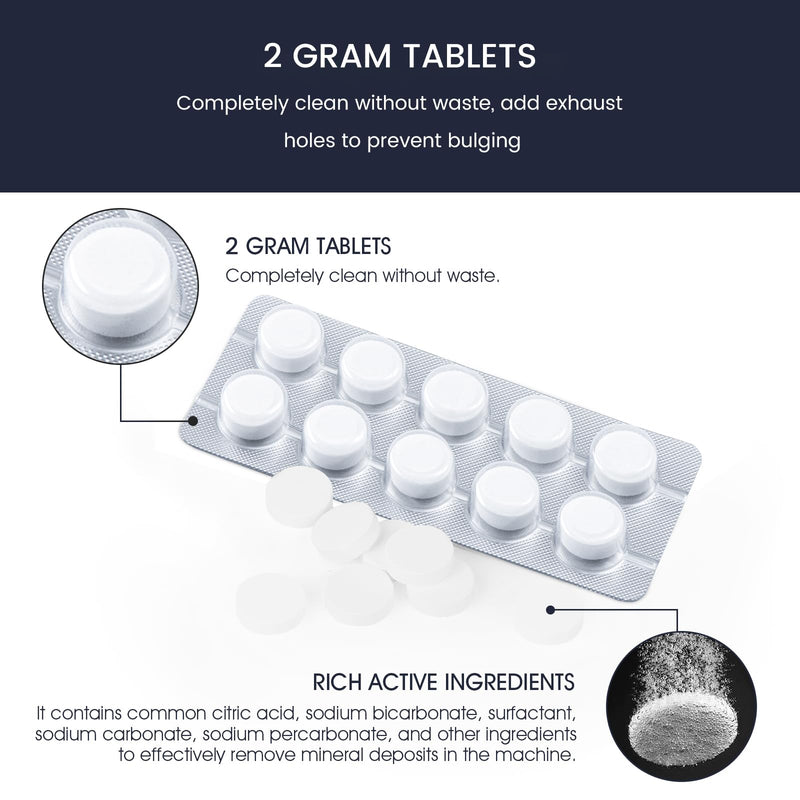 12-Pack Charcoal Water Filters and 10-pack Cleaning Tablets for Breville Espresso Machines, Breville Cleaning kit - Espresso Accessories