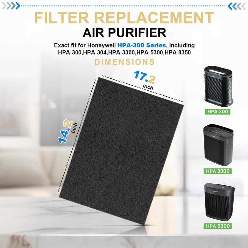 Dekiru 6 Pack Cut to Fit Activated Carbon Filter, Air Floor Vent Filter