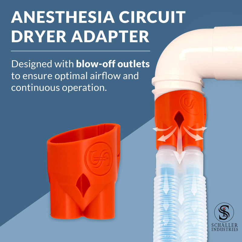 Schaller Industries Anesthesia Circuit Dryer Adapter - Veterinary Supplies for Veterinary Anesthesia - Efficient Veterinary Anesthesia Circuit Drying - Fits Bair Hugger Model 675