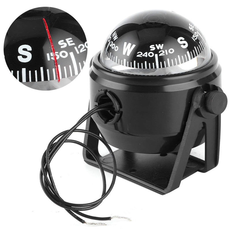 Boat Compass 12V LED Sea Dashboard Marine Electronic Digital Dash Mount Flush Boat Yacht Ship Navigation Compass ABS for Sail