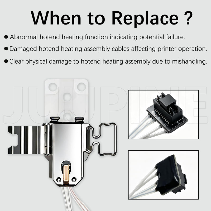 for Bambu Lab P2S Hotend Heating Assembly Kit,No FilamentJam, Ceramic Zirconia Heat Insulation Base, 2300°C Temp Resistant, Wear-Resistant P2S Hot End Heating Component for Bambu P2S 3D Printer