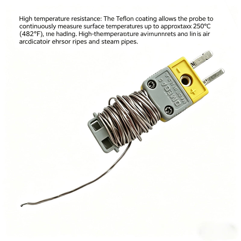 for Fieldpiece ATB1 K-Type Thermocouple HVAC Probe | Fieldpiece ATB1 K-Type Thermocouple -50 to 257°F with Mini Plug Nickel Chromium Aluminum Wire Wrap-Tab Storage