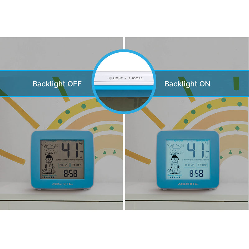 AcuRite What-to-Wear Weather Station with Alarm Clock, Time, Date, and Wireless Outdoor Sensor for Hyperlocal Forecast and Outdoor Temperature (00777) - NewNest Australia