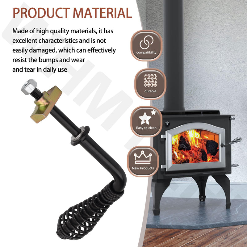 224-14042 Door Handle & Black Spring Handle for Lopi Wood Stoves 1988+