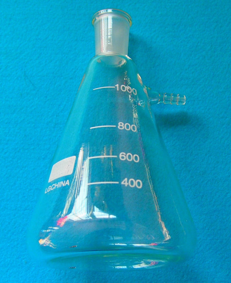 1000ml,24/40,Glass Filter Suction Flask,1L Lab Filtration Bottle