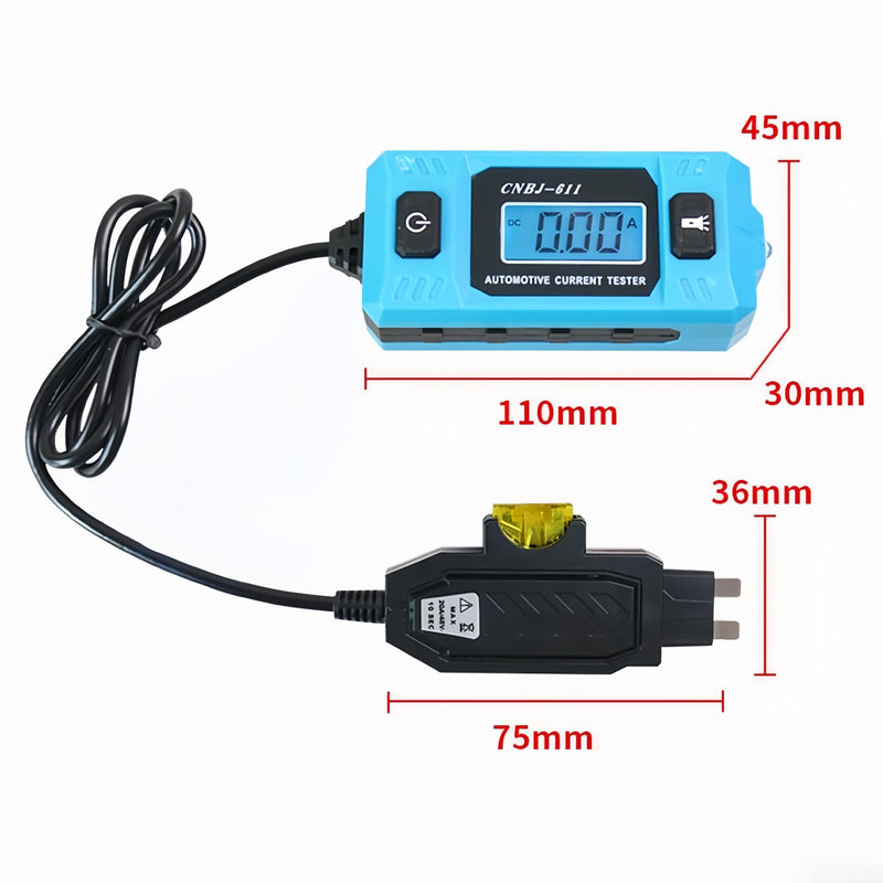 Automotive Circuit Fault Probe Tester, CNBJ-611 Car Circuit Tester, Automotive Fuse Tester Max 48V, Circuit Fault Test Tool, Blade Fuse with Gloves New (2 Sets) 2 Sets