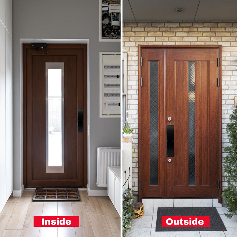 KRON - Door Push Plate, 4” x 16” Metal Plate with Screws for Wood or Metal Doors, Door Protection with Pre-Drilled Holes and Commercial Grade Screws - Oil Rubbed Bronze Oil Rubbed Anodize Aluminum - NewNest Australia