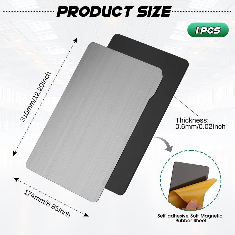 Resin 3D Printer Flex Building Plate，310x174mm Spring Steel Flexible Plate with Soft Magnetic Sheet for Anycubic Photon M3 Max LCD Resin 3D Printer(1PCS) 310x174mm(Photon M3 Max）