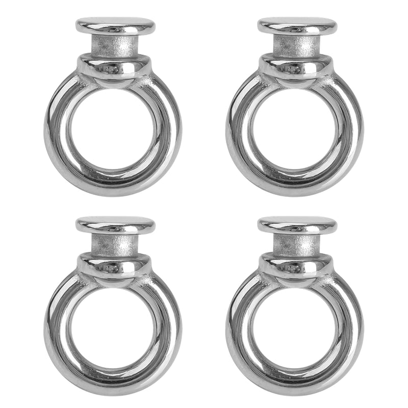 4 PCS Boat Fender Bumper Hanging Holder Locks Stainless Steel Boat Fender Eye Quick Release Bumper Clips Fit for 0.38-0.42 Inch