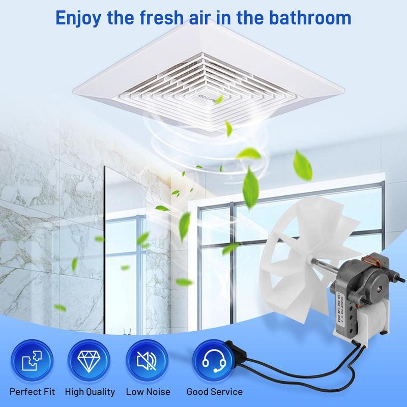BP27 S97012038 Bathroom Vent Exhaust Fan Motor and Wheel for Broan NuTone 97012038 659 662 663 668 678 688 Fan Motor 120V 3000RPM 60HZ 0.29A