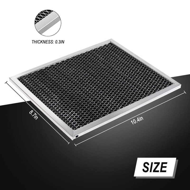 Cenipar 97007696 Charcoal Odour Filter for Range vent hood (8 3/4" X 10 1/2" X 3/8")-3 Pack
