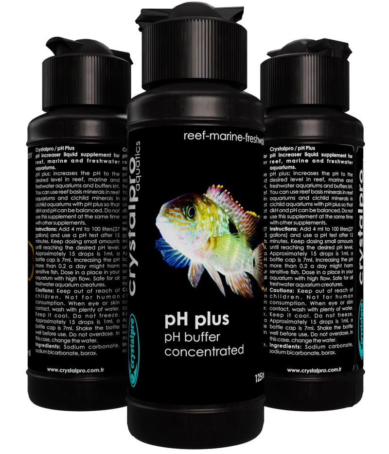 pH Plus 4.22 Oz Aquarium pH Adjuster - Raise pH Safely - for Reef Marine and Freshwater Aquariums