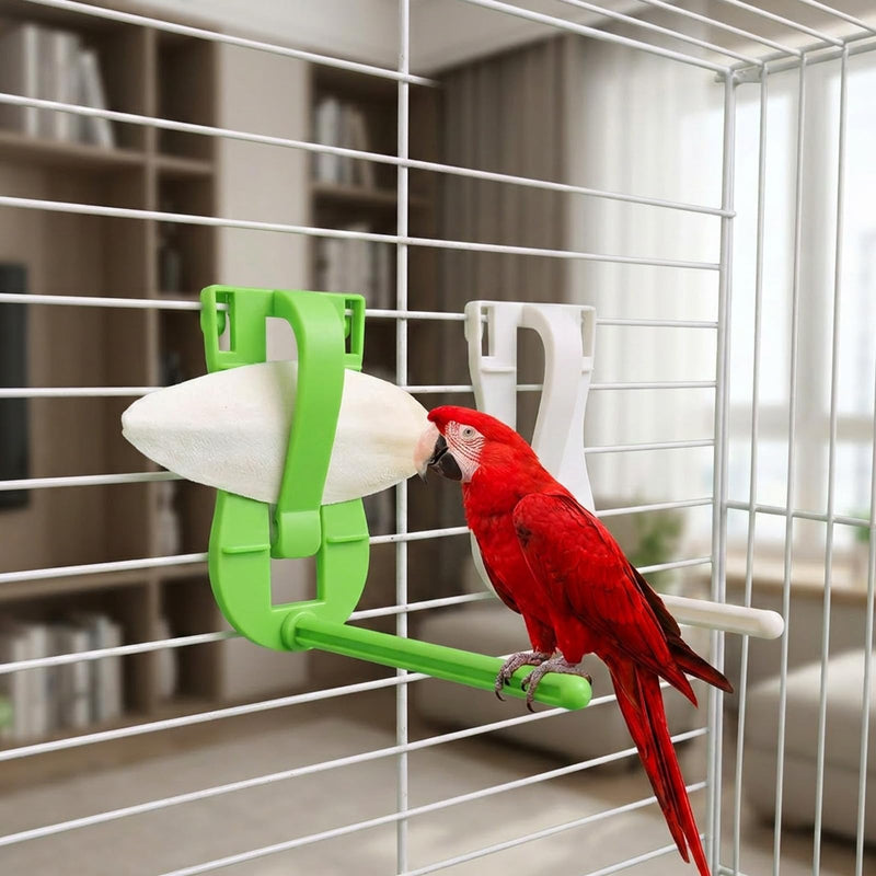 8-Piece Set with Cuddle Bones for Birds,Cuttlebone Holder for Birds,Ideal Cuddle Bones for Parakeets and Small Birds, Made from Durable PP Material for Long-Lasting Use