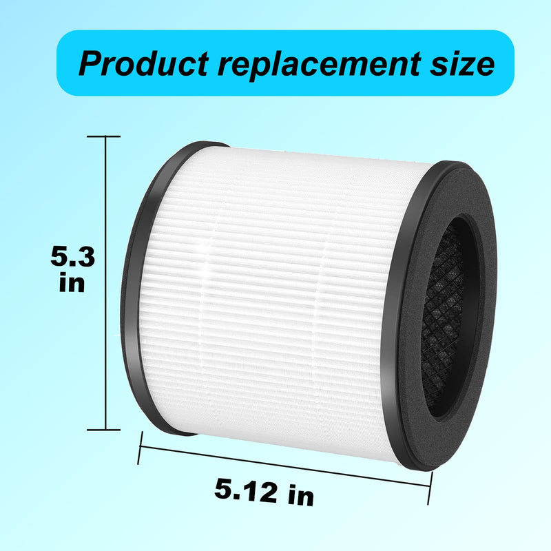 2-Pack Replacement Filter Compatible with Purivortex AC300