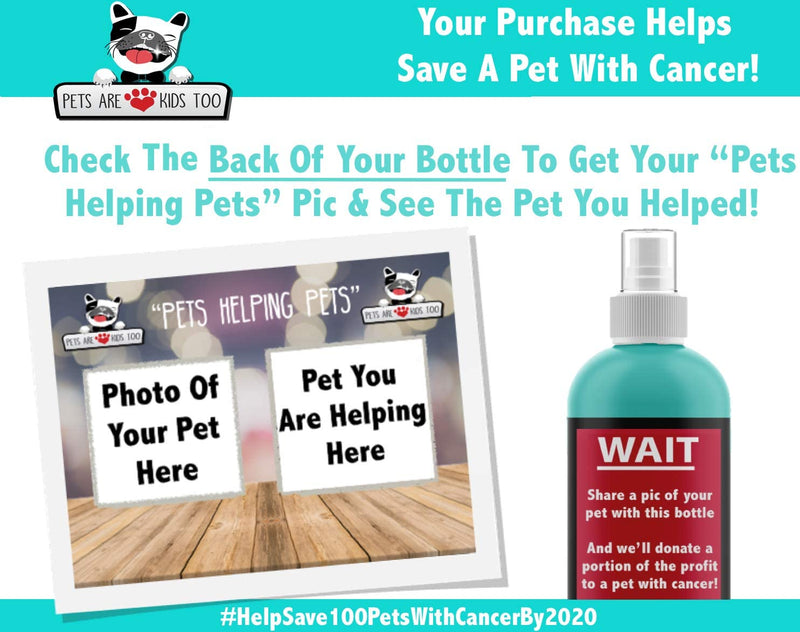 Pets Are Kids Too Premium Pet Dental Spray (Large - 8oz): Eliminate Bad Dog Breath & Bad Cat Breath! Fights Plaque, Tartar & Gum Disease Without Brushing! Add to Water! Digestive Aid! 8 Ounce (1 bottle) - PawsPlanet Australia