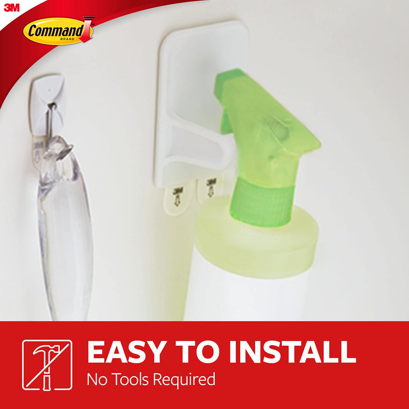 Command Spray Bottle Hanger with 2-Strips, 2-Pack, Organize Damage-Free Modern