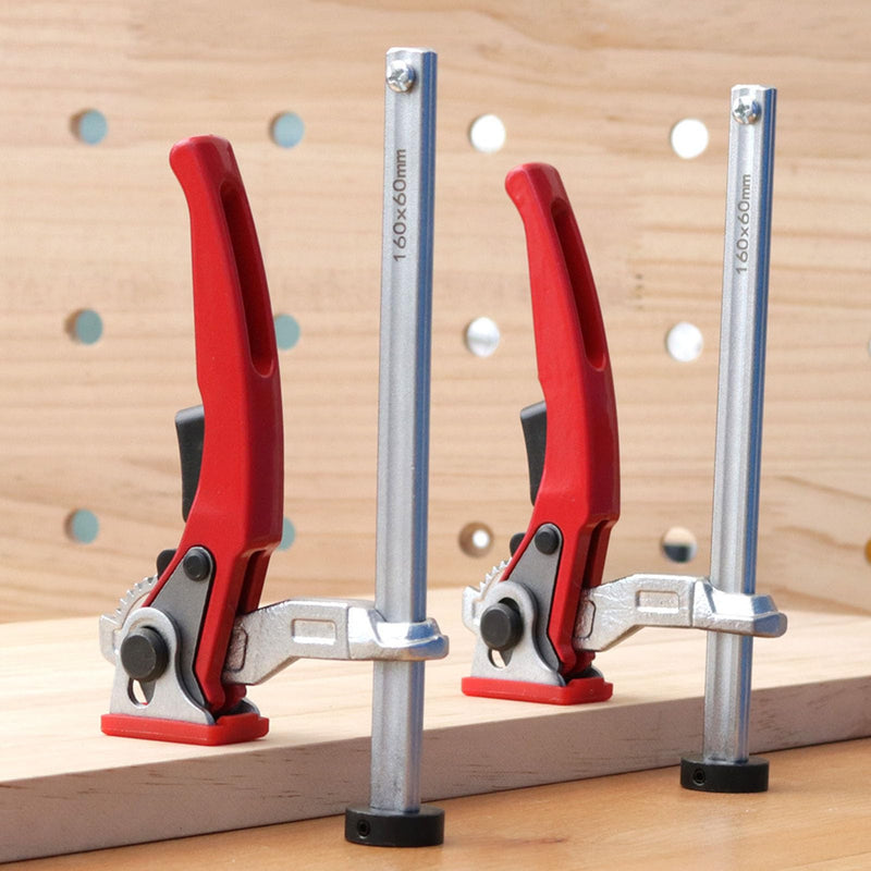 Bench Dog Clamp ,Alloy Steel 20mm Base Self Alignment Hold n Clamp Ratchet Mechanism for Woodwork