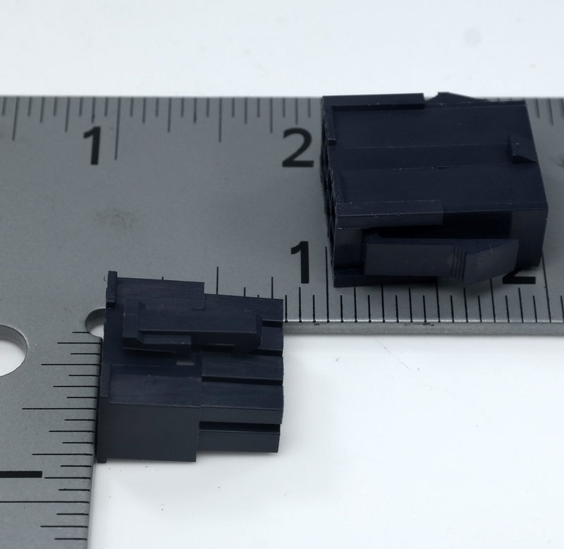 Molex 8-Pin Black Connector Pitch 4.20mm.0165" w/18-24 AWG Pin Mini-Fit Jr