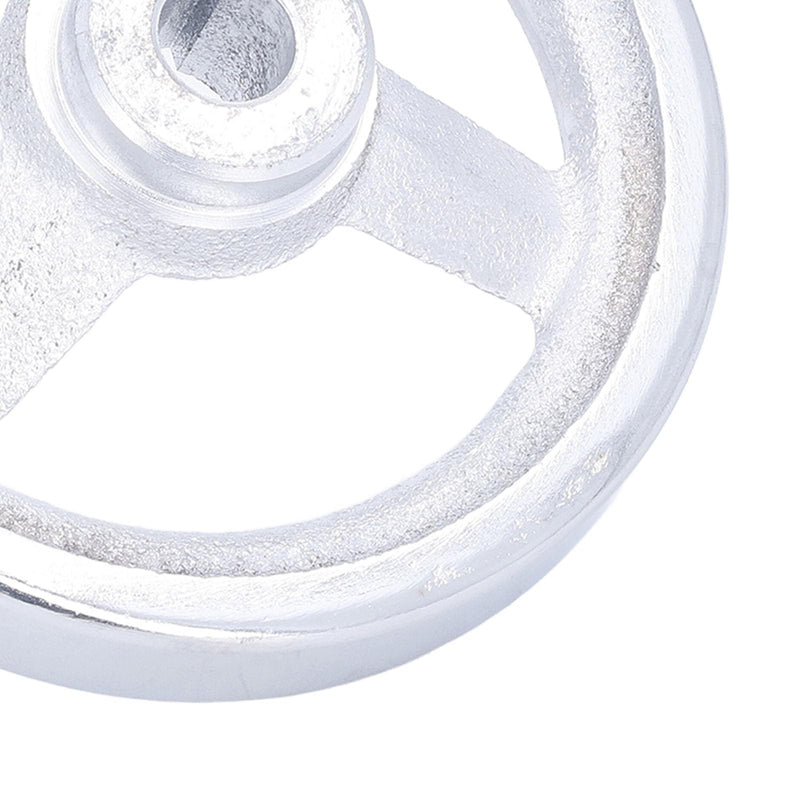 Round Handwheel 12x100MM 3 Spoke Rotary Hand Wheel Machine Tool Cast Iron with Revolving Handle for Lathe Milling Grinding Machine