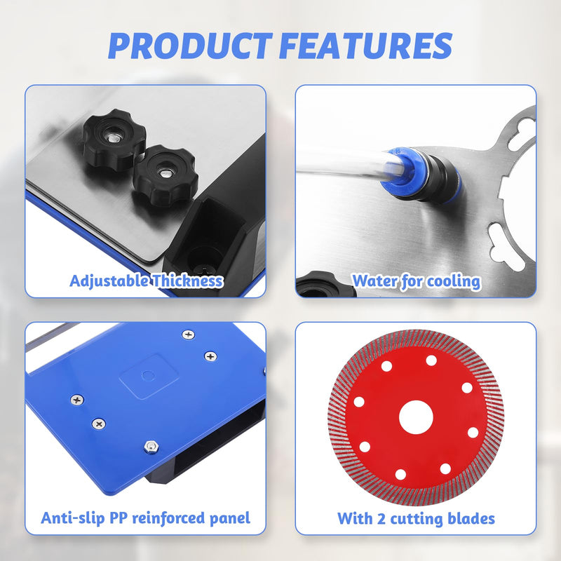 45 Degree Tile Chamfering Tool, Tile Cutter Tool Angle Grinder Stand Tile Tools Angle Grinder Tool for 45 Degree Chamfer Tile Cutting Tools, Angle Grinder Attachments for 100-Type Manual Tile Cutters