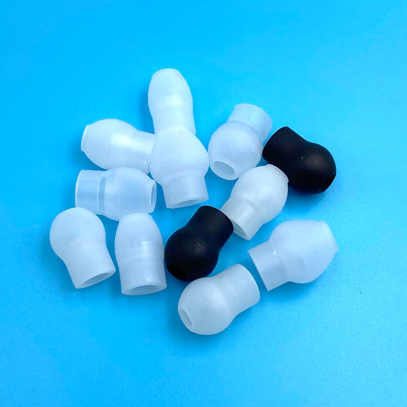 12 Pcs Stethoscope Ear Tips Replacements, 4 Sizes Soft Silicone Earplug Replacement Parts for Various Stethoscopes