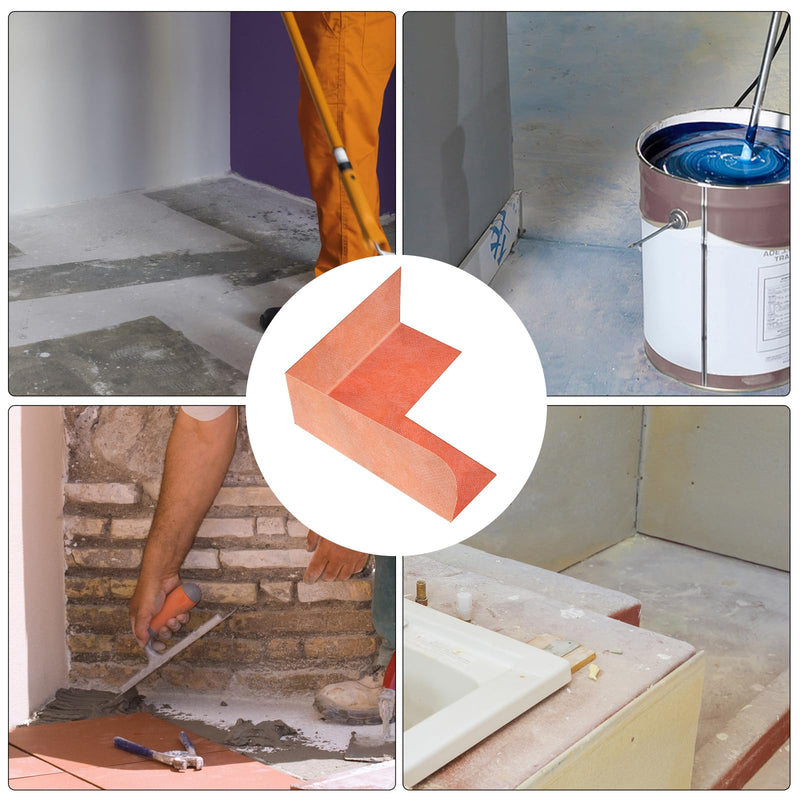 Seamless Corner Membrane, Polyethylene Waterproof Corner Shower Seamless Membrane for Bathtubs and Showers Walls Windows (20Pcs Inside) 20Pcs Inside