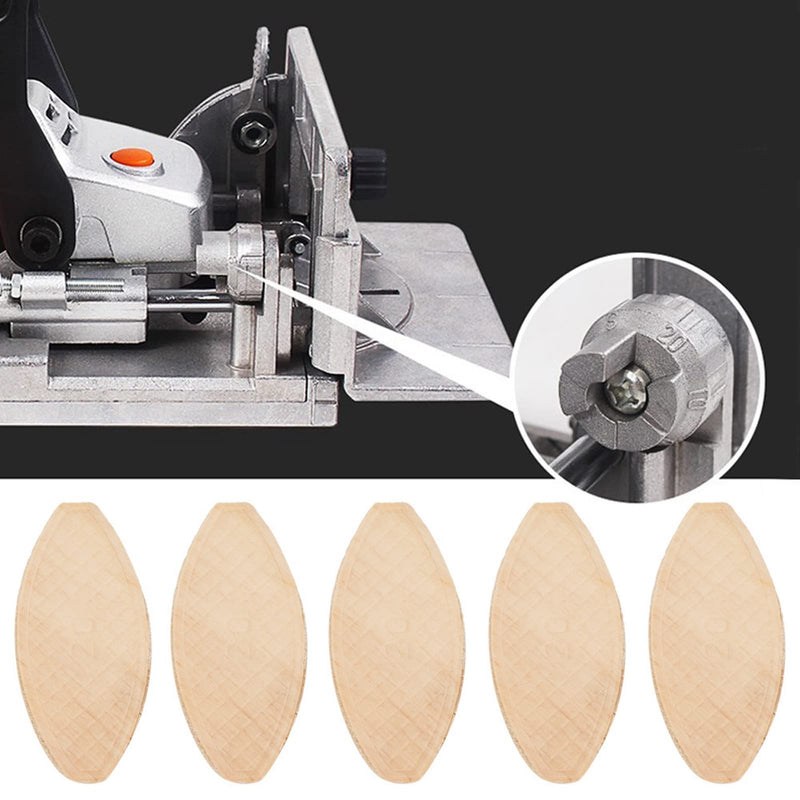 Wood Biscuit Size 20# - Solid Wood Joining Biscuits with Better Adhesive Performance - 100pcs, Beech Material (20#)