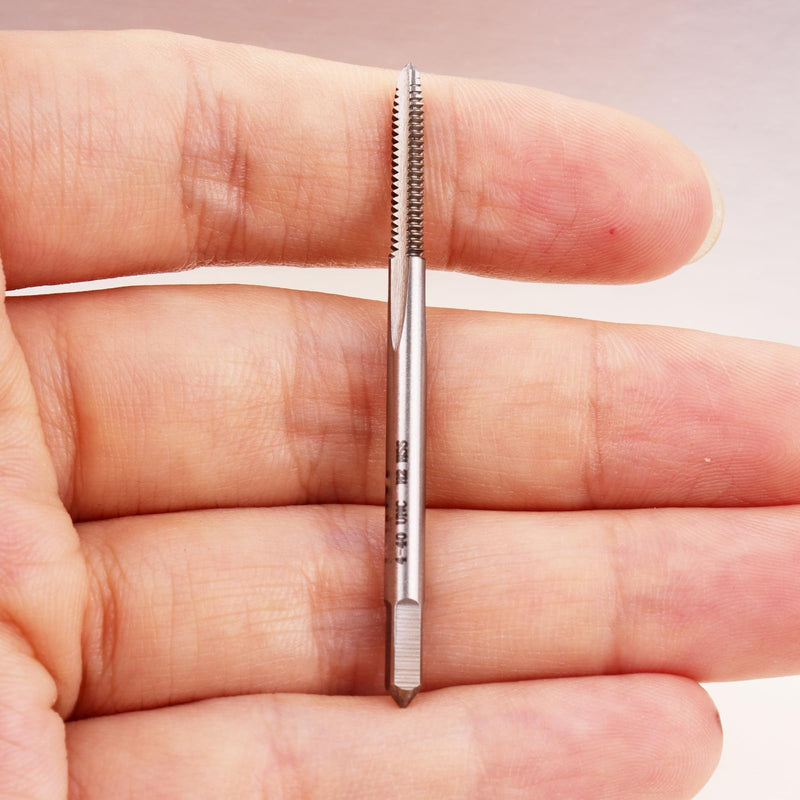 2pcs No 4-40 UNC Thread Tap Right Hand, HSS 4 x 40 UNC Straight Fluted Machine Tap 4-40 UNC,2pcs