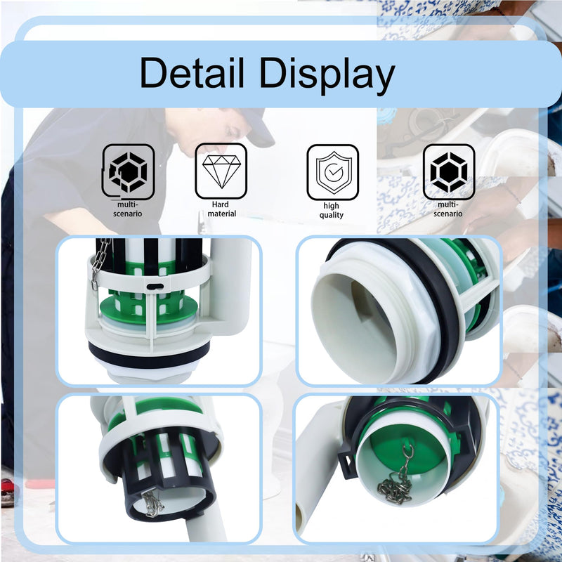Toilet Flush Valve Replacement Parts Compatible with Toto THU Series Tower,for Two Piece Toilets, for 3-Inch Flush Hole,Including Repair Kits (Two-piece toilets) for Two Piece Toilets