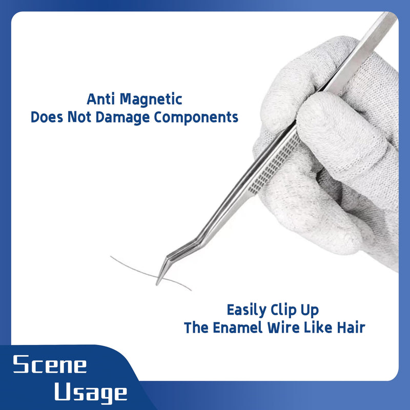 Precision Tweezers for Electronics, Jewelry Making, Models, Medical, Crafts, Soldering, Watches, Phones Repair