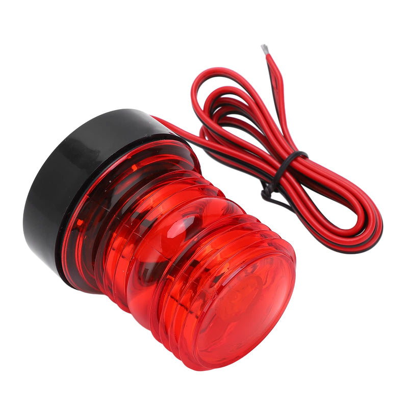 RiToEasysports Led Boat Navigation Light, Red Light 360 Degree All Round Anchor Light Marine Stern Light For Sailing Dc 12V‑24V Boating