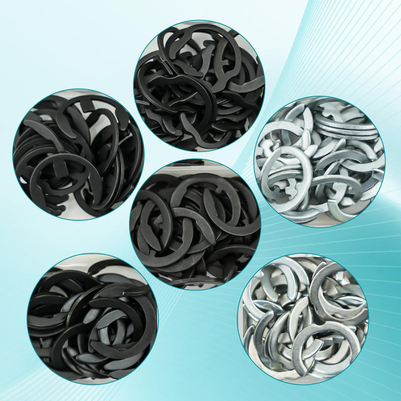 120PCS KW1 SC1 SC4 Retainer Clips - 65Mn Carbon Steel E/C-Clips for Kwikset Schlage Lock Rekey Kit