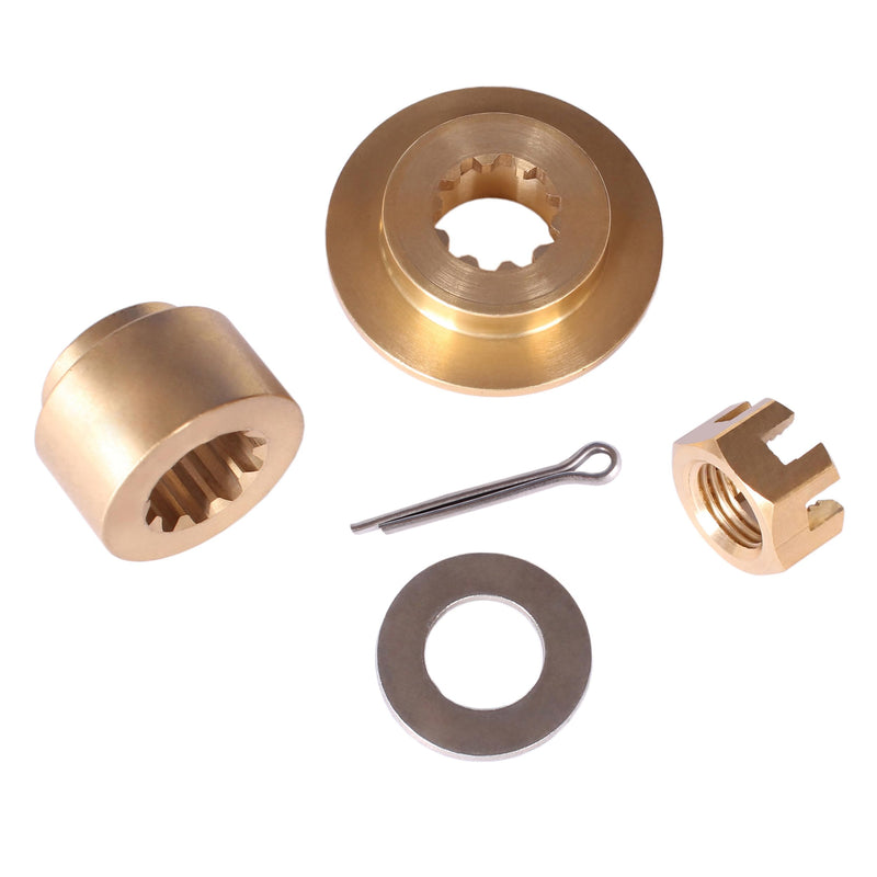 Boat Engine 57632-95J00 Stopper Propeller Bush / Thrust Washer, 57633-96300 09160-14028 Spacer, 09141-14008 Prop Nut Hardware Kit for Suzuki 25HP 30HP DF25 DF30, 5037037 5032105 for Evinrude Johnson