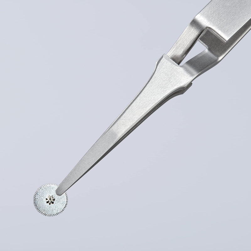 KNIPEX Tools 92 91 01 Premium Stainless Steel Gripping Tweezers-Replaceable Tips, 4-3/4"