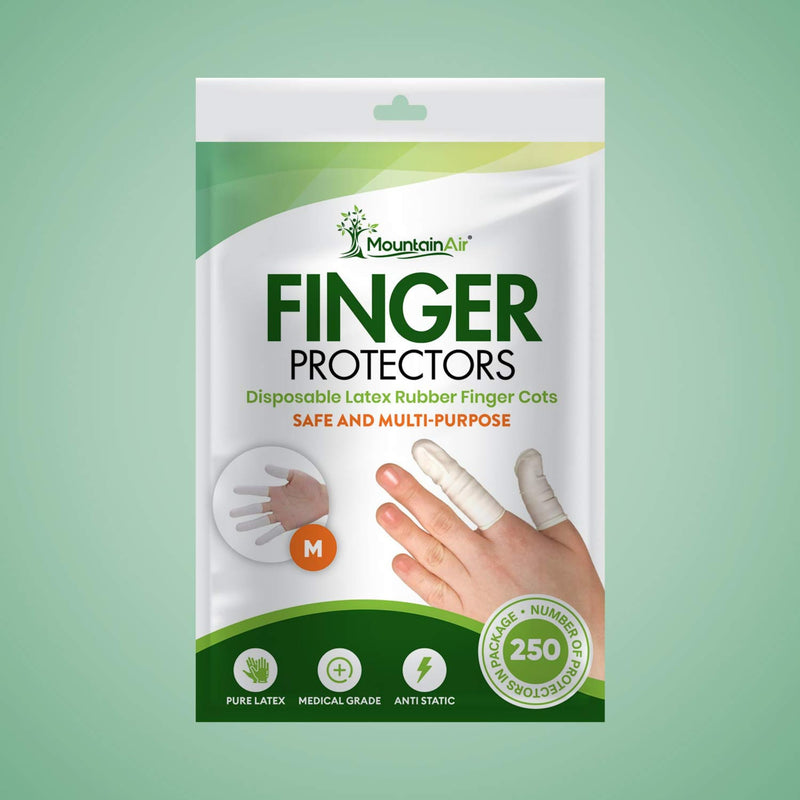 250 Pcs Finger Cots - Disposable Finger Gloves - Rubber Finger Covers for Finger Tips - Electronic Repairs and More – Rubber Fingers Tips Are Protective Gloves Disposable Guards – Medium - NewNest Australia