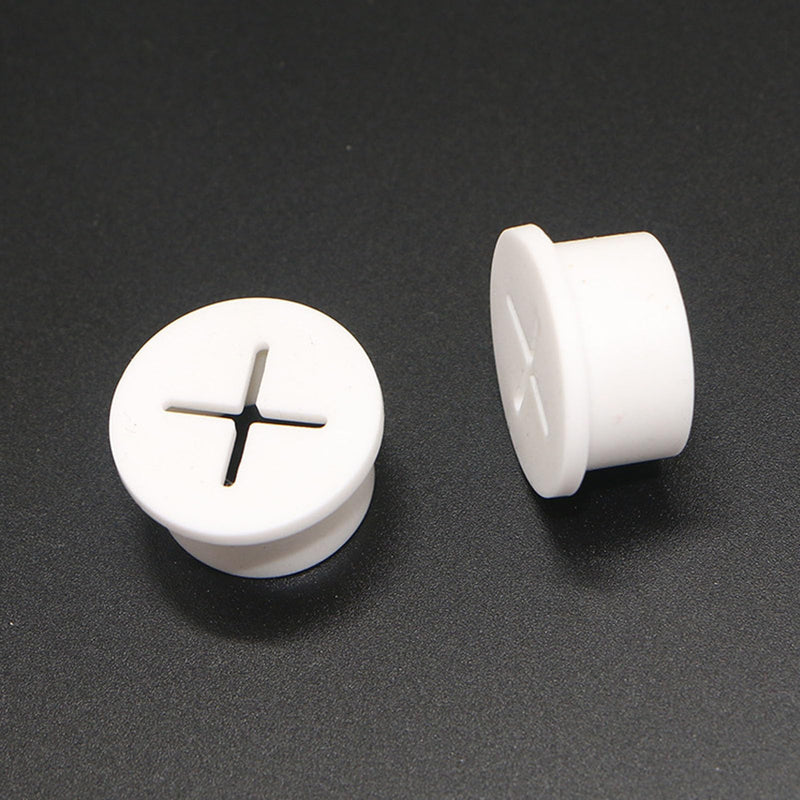TuTuYa 10PCS Desk Grommet, Desk Grommet 1 Inch (25mm) Desk Cable Grommet Desk Cable Hole Covers with Hole Saw, Ideal Solution for Office and Home Table Cable(White) 1 Inch_25mm White10PCS