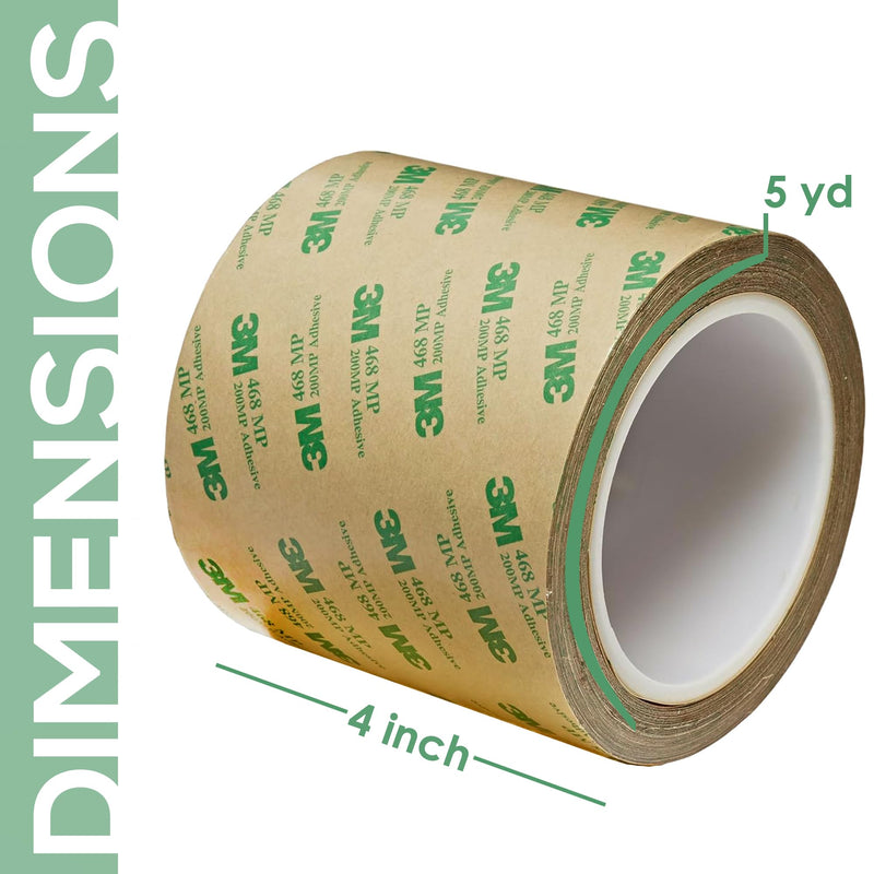 CANOPUS Double Sided Transfer Sheet, 468MP Adhesive Transfer Tape, 4in x 5yd - NewNest Australia