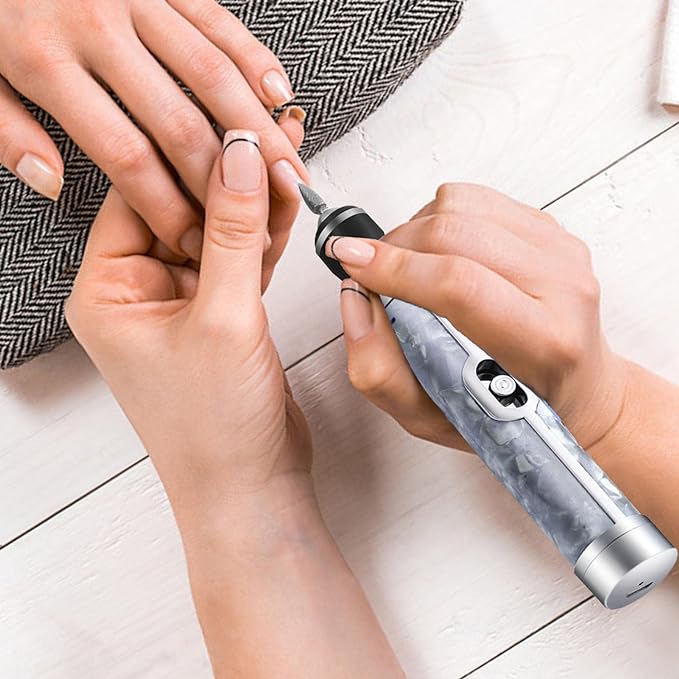 Electric Nail File,Electric Nail File for Thick Foot Nails - Cordless 4 Speed Professional Nail Removal Acrylic Nail Tool Edge Orthopedic Polishing Grinding Nursing Stripping Coatuiyo - NewNest Australia