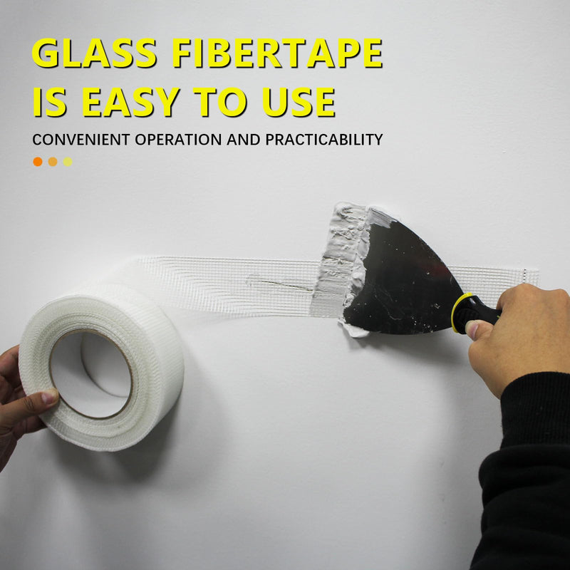 12" 100 Feet Drywall Joint Tape, Self-Adhesive Encrypted Fiberglass Drywall Repair Mesh Tape for Wall Cracks and Seam Patch 12" x 100ft