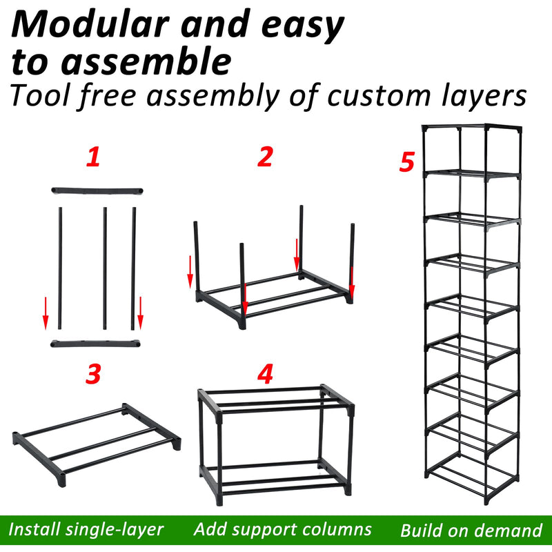 2 Pack 3D Printer Filament Storage Rack, 6-Tier Large Capacity Spool Holder, Heavy Duty Metal Filament Organizer Shelf for PLA/ABS/TPU/Other 3D Printing Materials, Printing Studio & Workshop