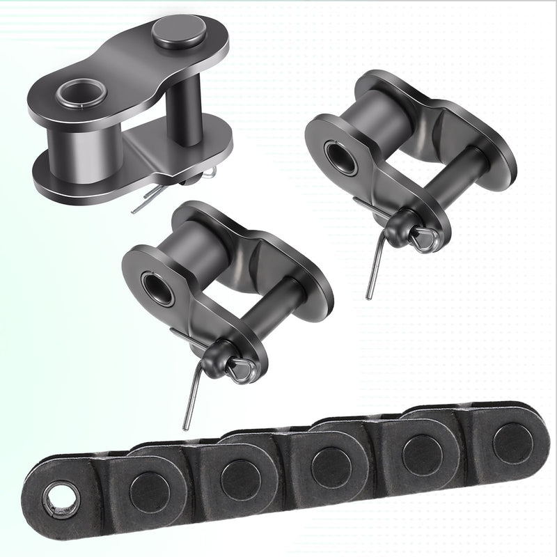 8 Pcs Roller Chain Offset Link #420, Half Link Roller Chain, Crank Link, Standard Chain End Connector Split Links