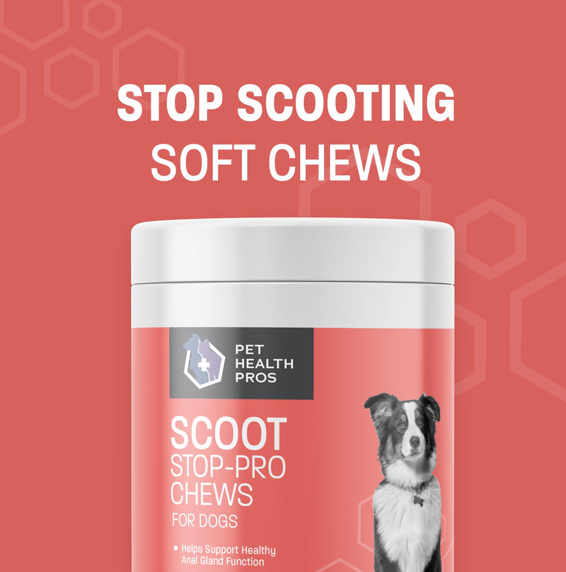 Scoot Stop-Pro Soft Chews for Dogs - Anal Gland Support - Dog Fiber for Dogs Pumpkin for Dogs Digestion - Supports Healthy Anal Sac - No Scoot Constipation Relief for Dogs - 120 ct