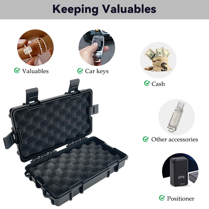 Magnetic Key Box for Under Car, Magnetic Key Hider, Waterproof Hidden Key Holder Case for Outdoor Travel, Magnetic Key Holder Under Car