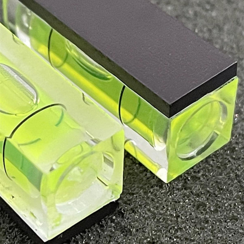 6Pcs Magnetic Small Bubble Level 10x10x29mm Mini Square Bubble Spirit Levels Leveling Tools Length 29mm