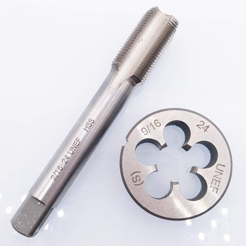HSS 9/16-24 UNEF Tap and 9/16-24 UNEF Die Right Hand