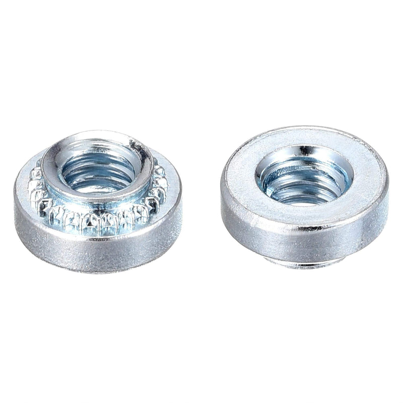 uxcell Self -Clinching Nuts,#8-32 x 0.12-Inch Carbon Steel with Zinc Plating Rivet Nut Round Head Steel Metal Sheet Mounting Hardware Fastener 50pcs #8-32x3.05mm